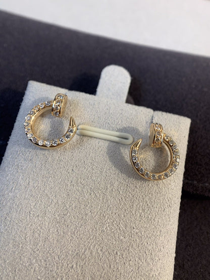 [Elowen Jewels]JUSTE EARRINGS GOLD DIAMONDS