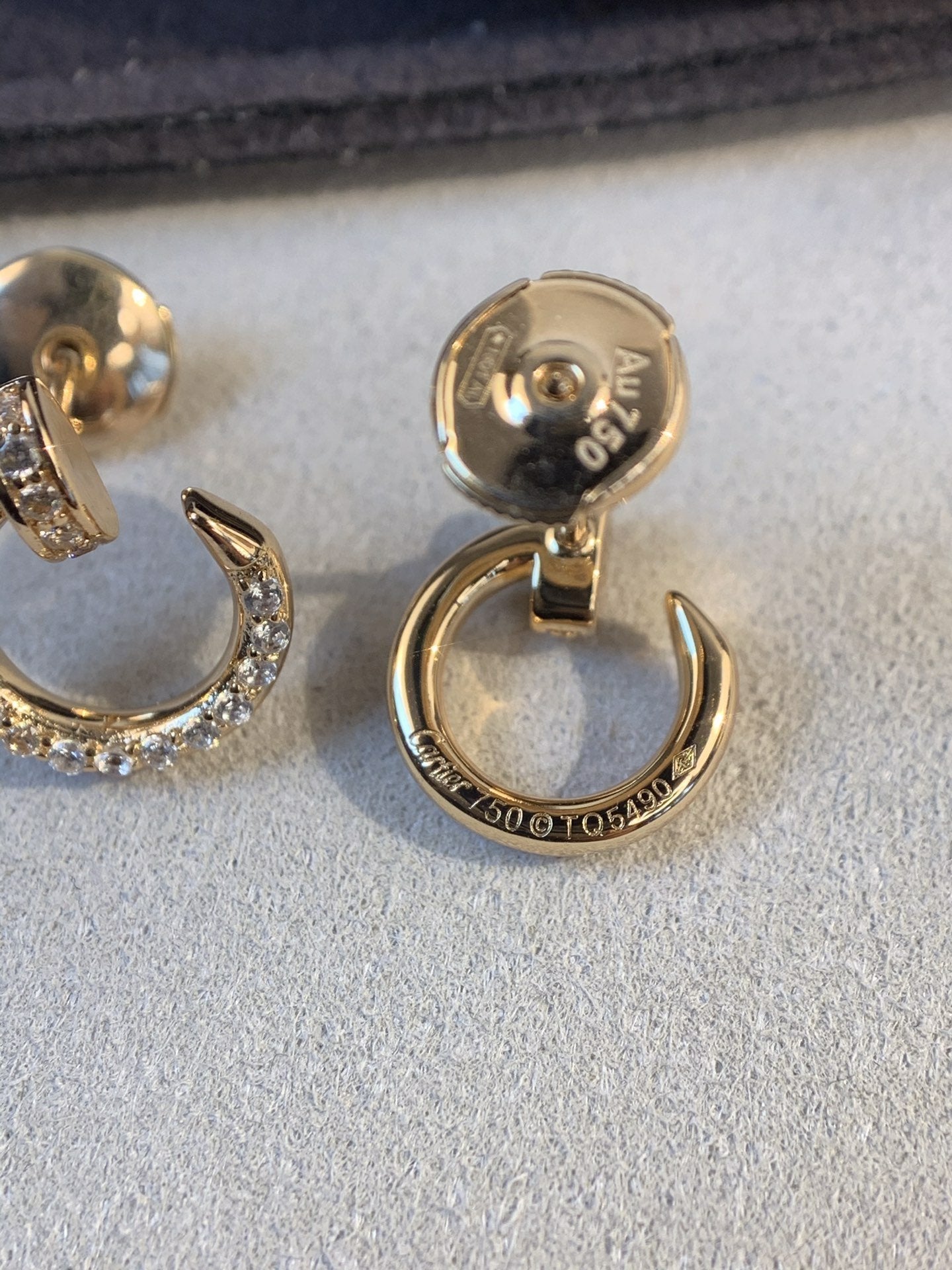 [Elowen Jewels]JUSTE EARRINGS GOLD DIAMONDS