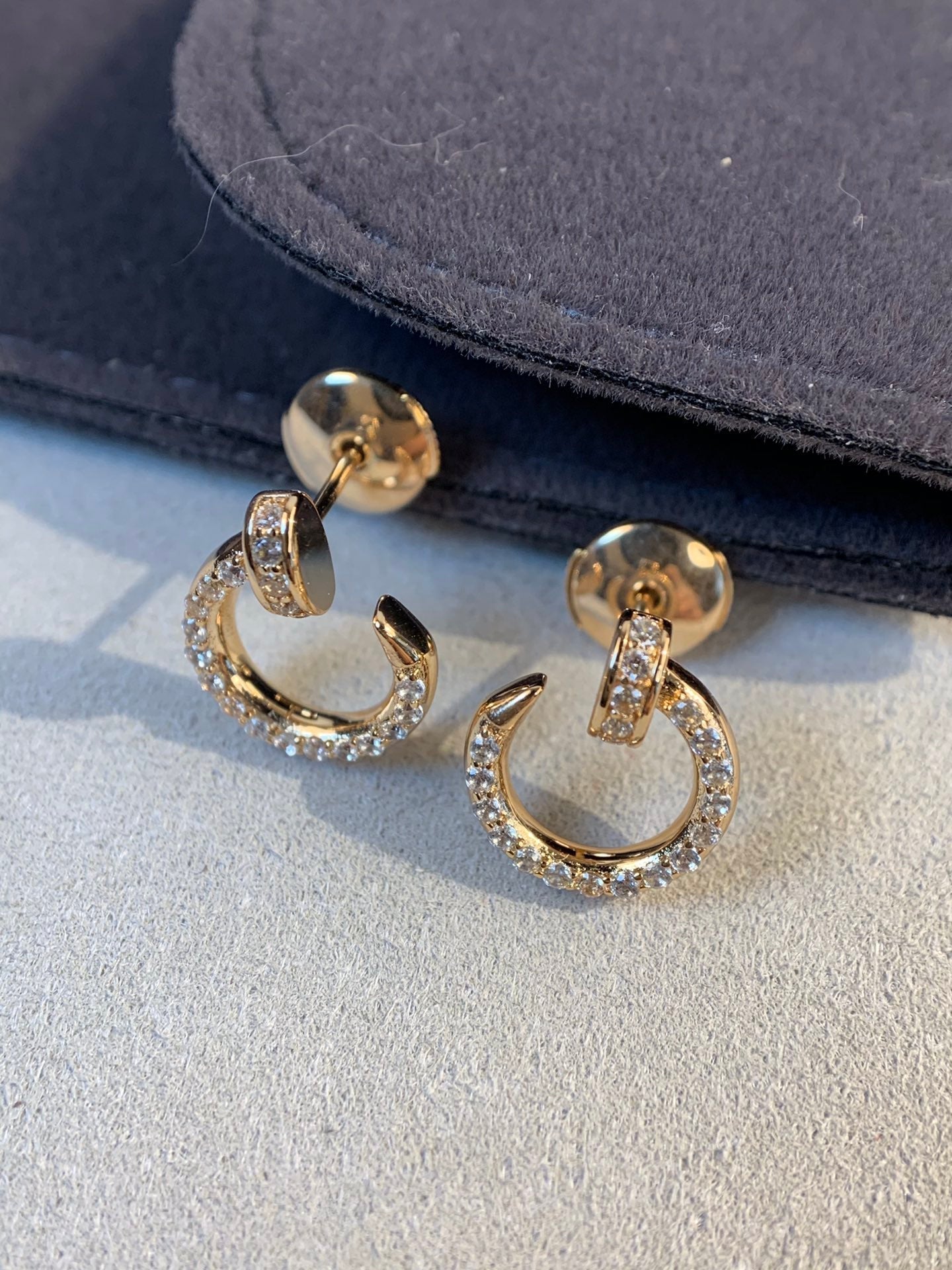 [Elowen Jewels]JUSTE EARRINGS GOLD DIAMONDS