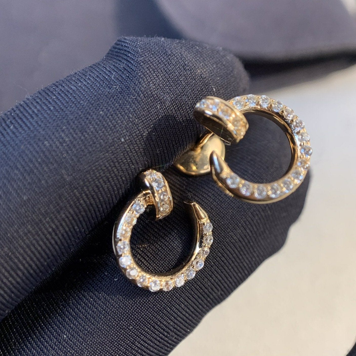 [Elowen Jewels]JUSTE EARRINGS GOLD DIAMONDS