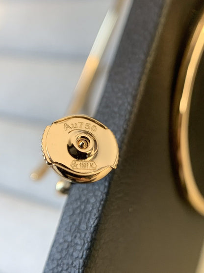 [Elowen Jewels]JUSTE EARRINGS GOLD DIAMONDS 1.8MM