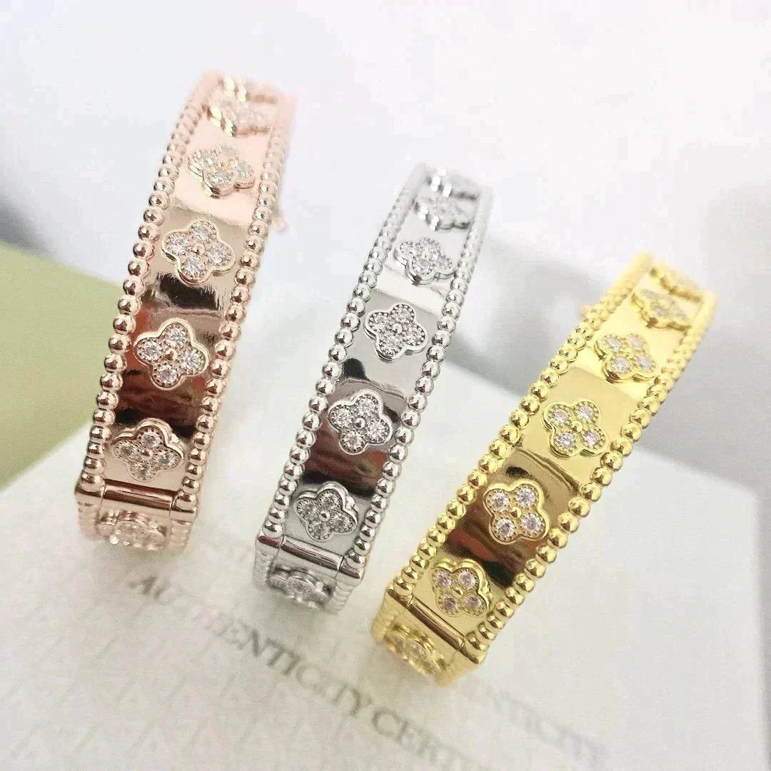 [Elowen Jewels]CLOVER BRACELET 8MM DIAMONDS