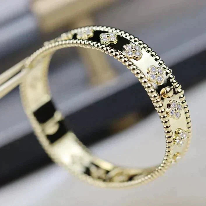 [Elowen Jewels]CLOVER BRACELET 8MM DIAMONDS