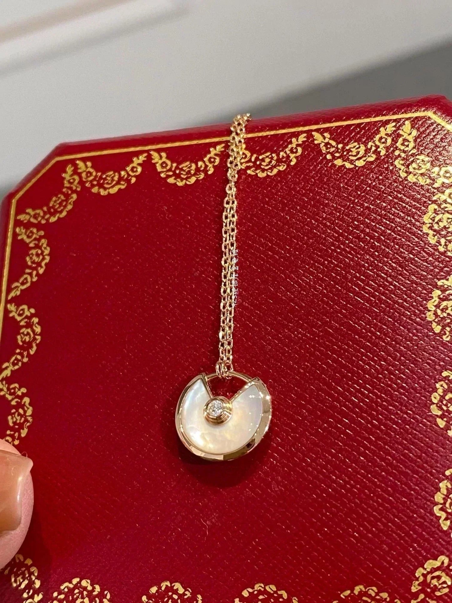 [Elowen Jewels]AMULETTE ROSE GOLD MOP NECKLACE