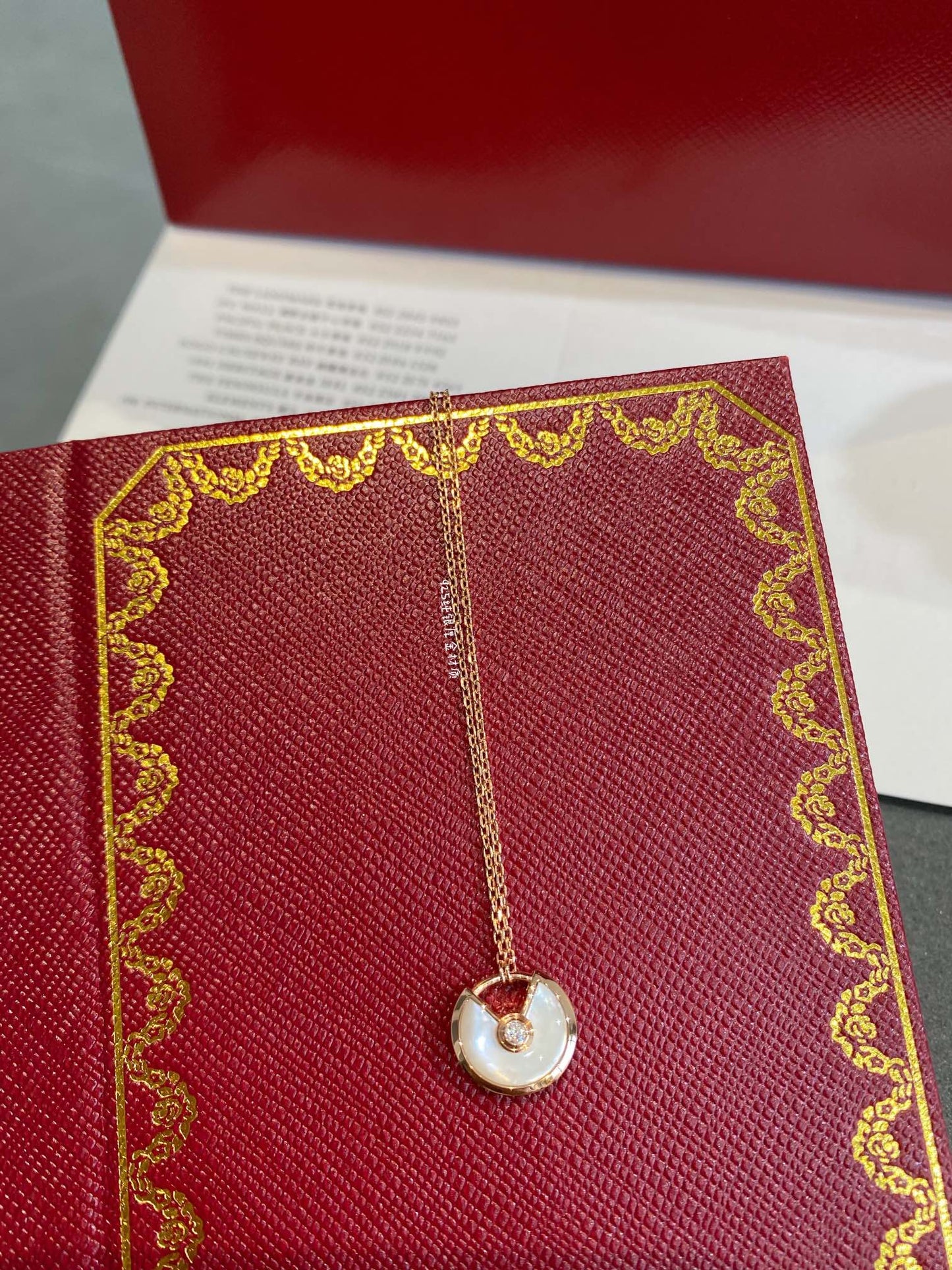 [Elowen Jewels]AMULETTE ROSE GOLD MOP NECKLACE
