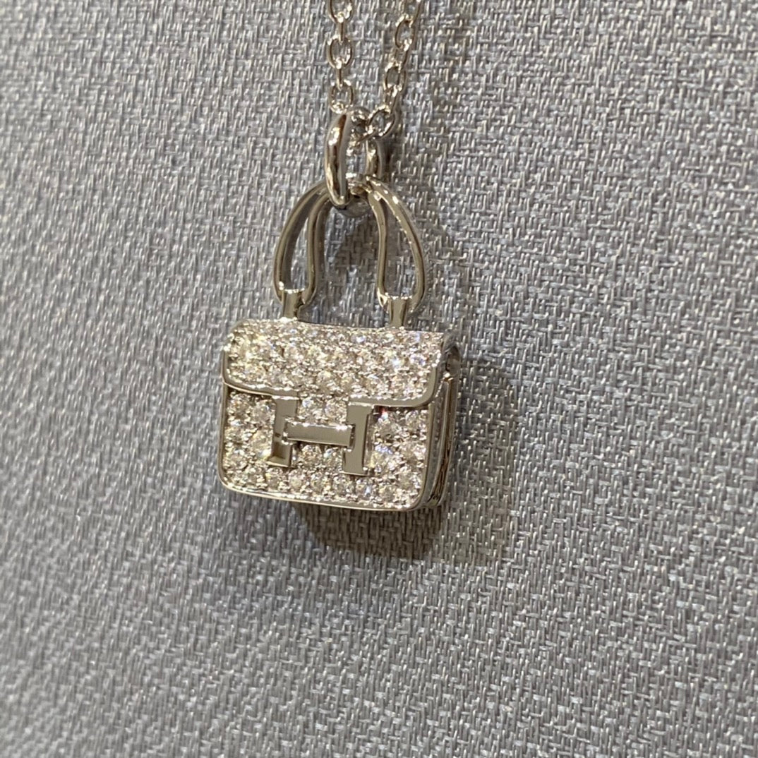[Elowen Jewels]CONSTANCE PEDANT DIAMOND NECKLACE