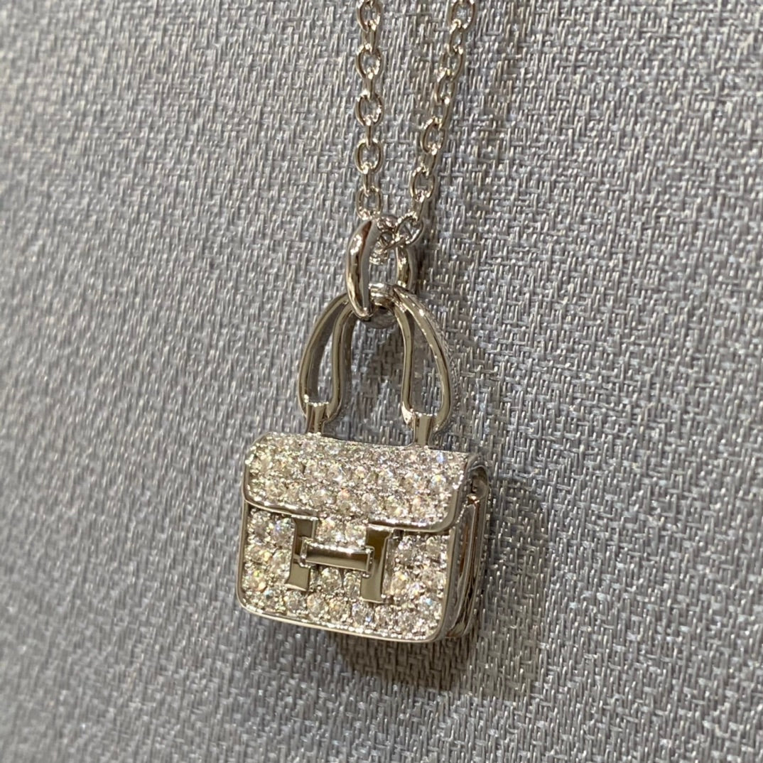 [Elowen Jewels]CONSTANCE PEDANT DIAMOND NECKLACE