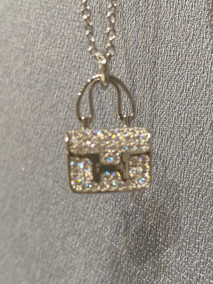 [Elowen Jewels]CONSTANCE PEDANT DIAMOND NECKLACE