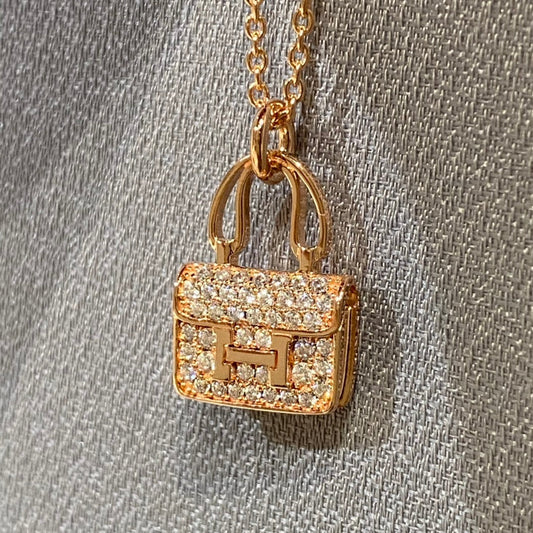 [Elowen Jewels]CONSTANCE PEDANT DIAMOND NECKLACE