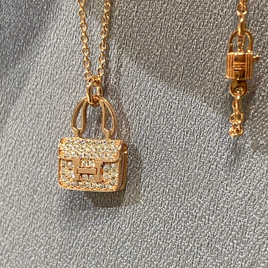 [Elowen Jewels]CONSTANCE PEDANT DIAMOND NECKLACE