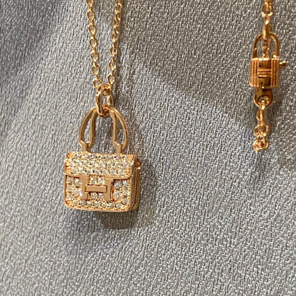 [Elowen Jewels]CONSTANCE PEDANT DIAMOND NECKLACE