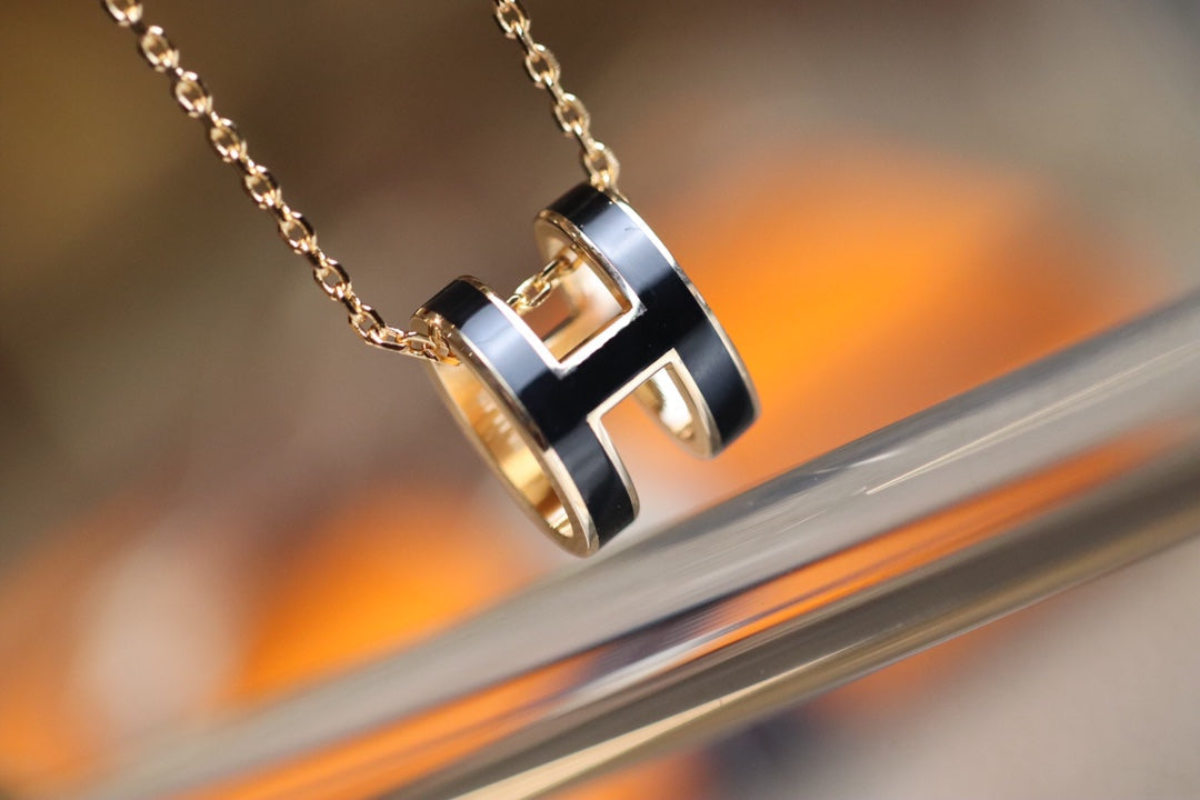 [Elowen Jewels]POP H PEDANT PINK GOLD