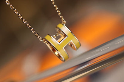 [Elowen Jewels]POP H PEDANT PINK GOLD