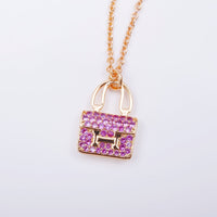 [Elowen Jewel]CONSTANCE PEDANT PURPLE DIAMOND NECKLACE