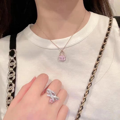 [Elowen Jewels]CONSTANCE PEDANT PURPLE DIAMOND NECKLACE