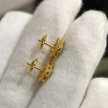 [Elowen Jewels]CLOVER MINI 9.5MM MALACHITE  EARRINGS