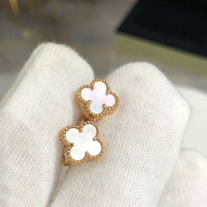 [Elowen Jewels]CLOVER MINI GOLD EARRINGS