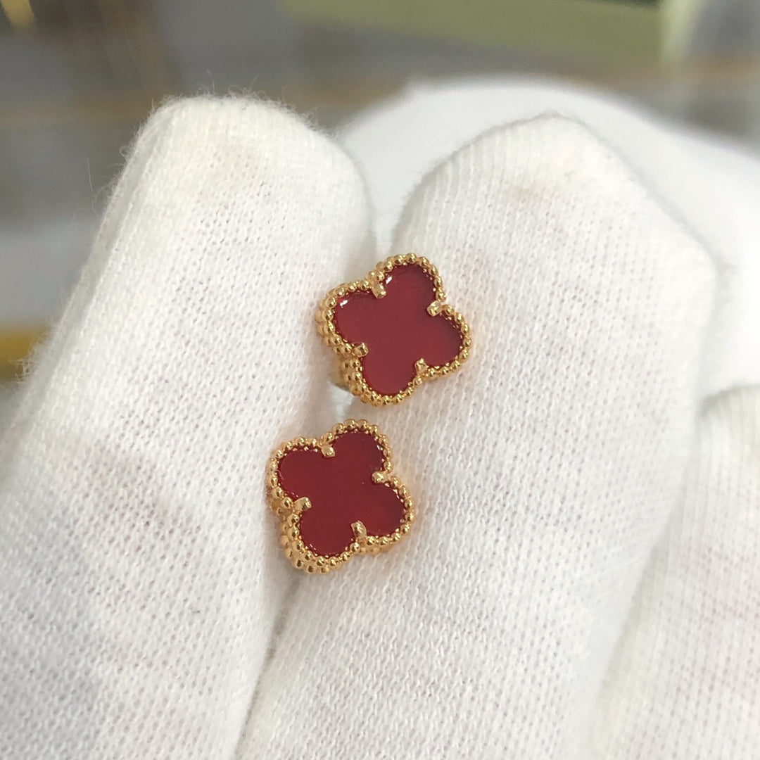 [Elowen Jewels]CLOVER MINI GOLD EARRINGS
