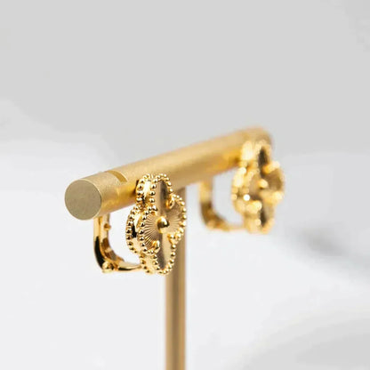 [Elowen Jewels]CLOVER MEDIUM 1 MOTIFS LASER EARRINGS