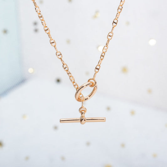 [Elowen Jewels]ECHAPPEE NECKLACE PINK GOLD