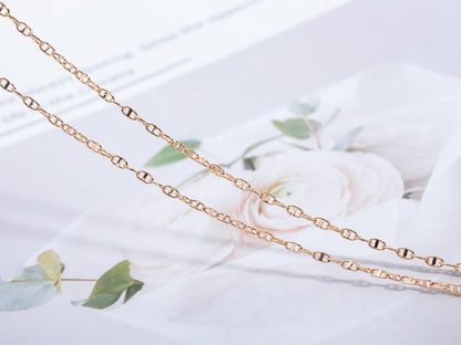 [Elowen Jewels]ECHAPPEE NECKLACE PINK GOLD