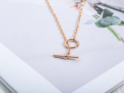[Elowen Jewels]ECHAPPEE NECKLACE PINK GOLD