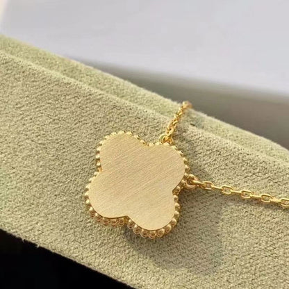 [Elowen Jewels]CLOVER 15MM DIAMOND TURQUOISE NECKLACE