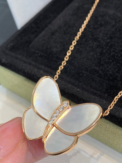 [Elowen Jewels]BUTTERFLY GOLD MOP DIAMOND NECKLACE
