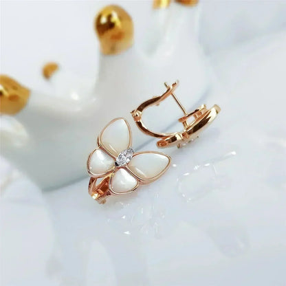 [Elowen Jewels]BUTTERFLY MOP DIAMOND EARRINGS