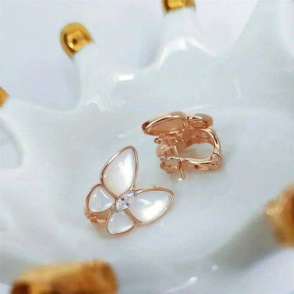 [Elowen Jewels]BUTTERFLY MOP DIAMOND EARRINGS