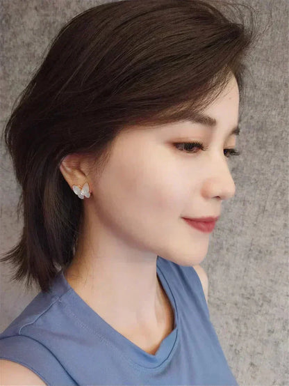 [Elowen Jewels]BUTTERFLY MOP DIAMOND EARRINGS