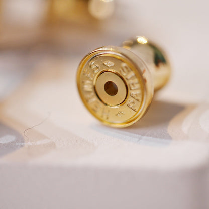 [Elowen Jewels]MINI POP H GOLD EARRINGS GREY