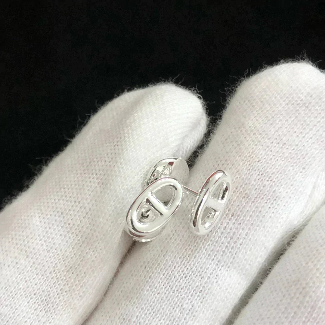 [Elowen Jewels]CHAINE SMALL EARRINGS GOLD AND SILVER