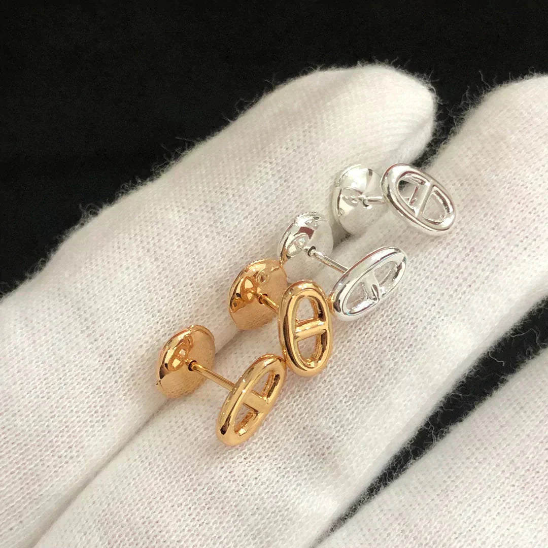 [Elowen Jewels]CHAINE SMALL EARRINGS GOLD AND SILVER