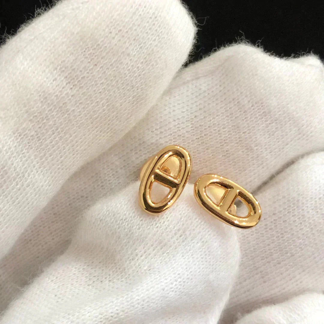 [Elowen Jewels]CHAINE SMALL EARRINGS GOLD AND SILVER