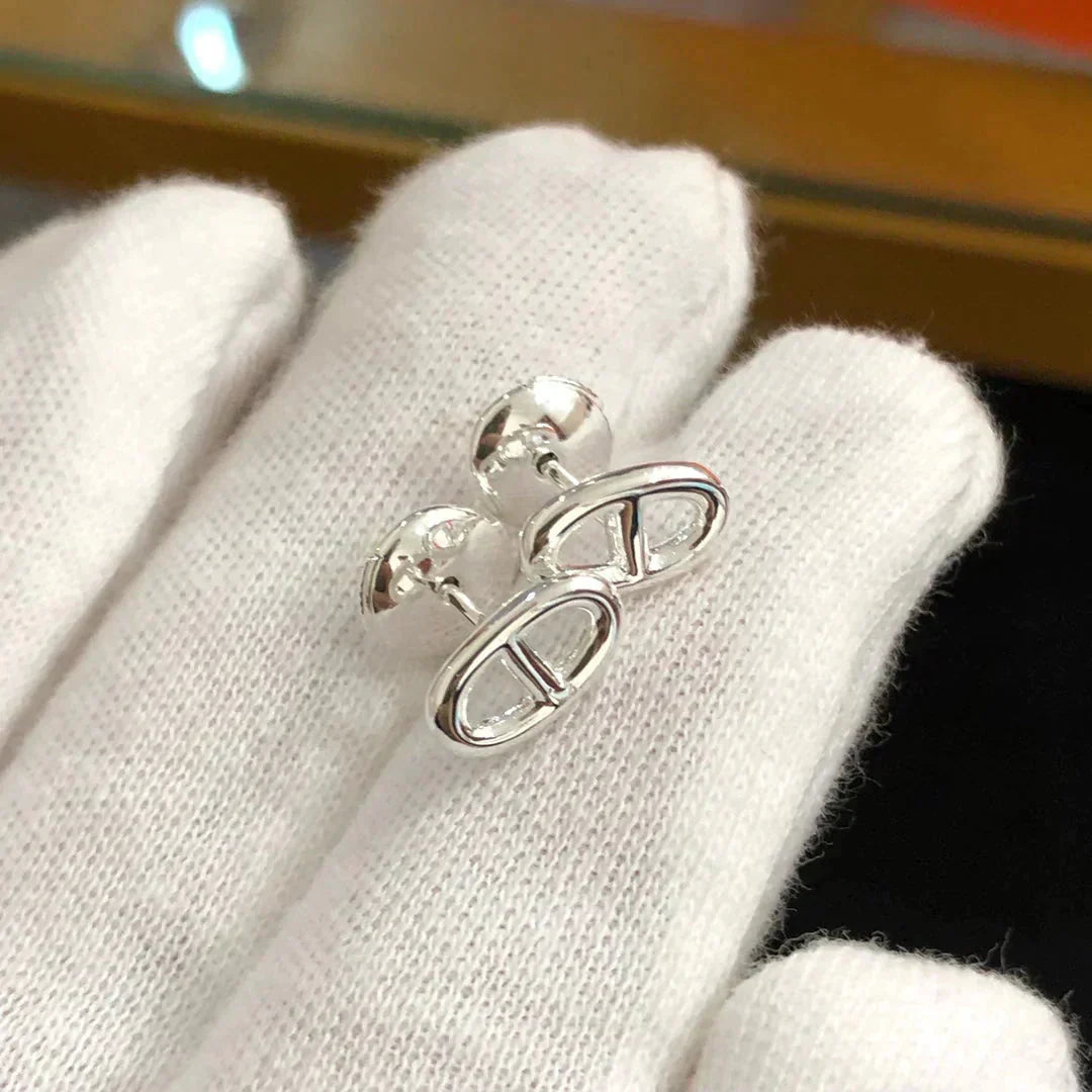 [Elowen Jewels]CHAINE SMALL EARRINGS GOLD AND SILVER