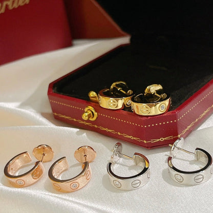 [Elowen Jewels]LOVE EARRINGS 5.7MM 2 DIAMONDS