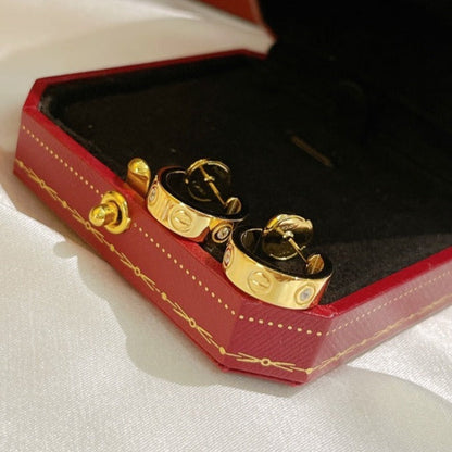 [Elowen Jewels]LOVE EARRINGS 5.7MM 2 DIAMONDS