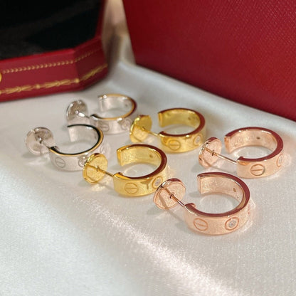 [Elowen Jewels]LOVE EARRINGS 5.7MM 2 DIAMONDS