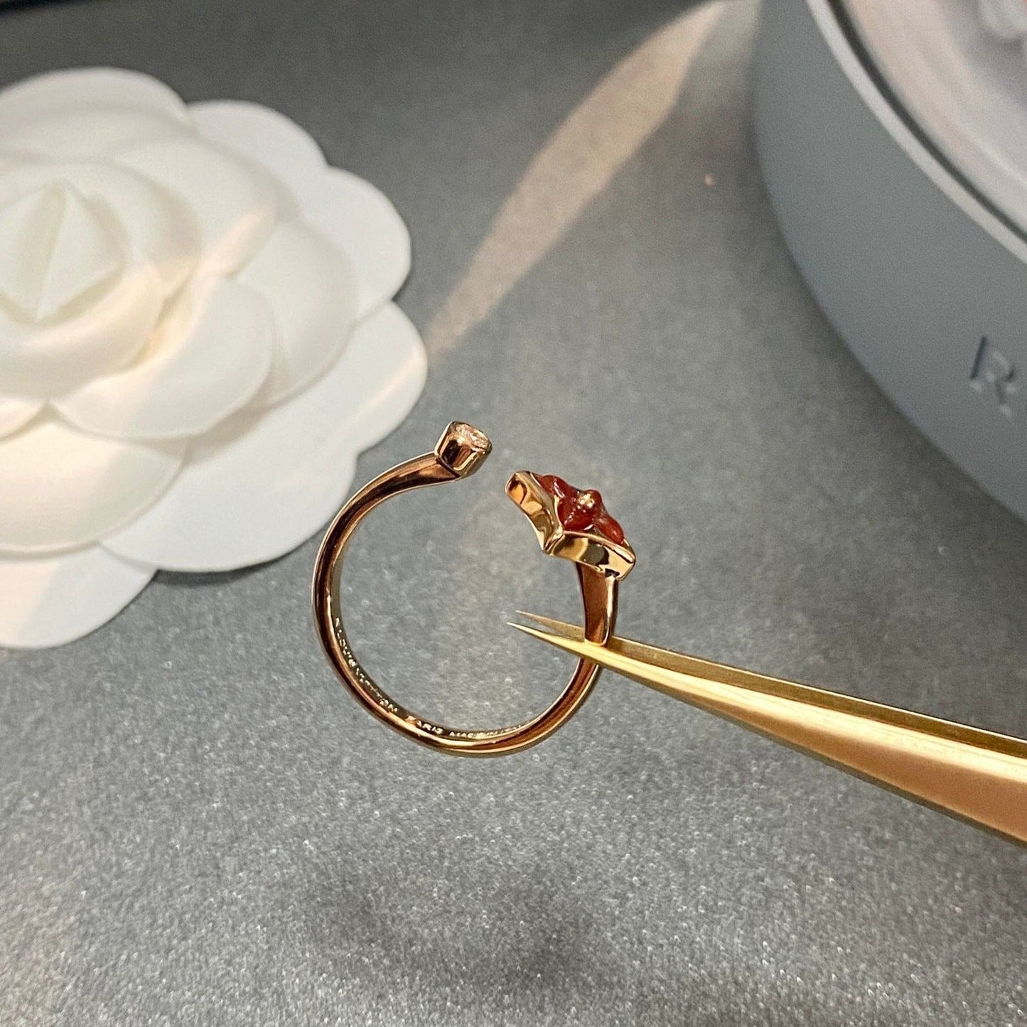 [Elowen Jewels]STAR 1 DIAMOND OPEN RING