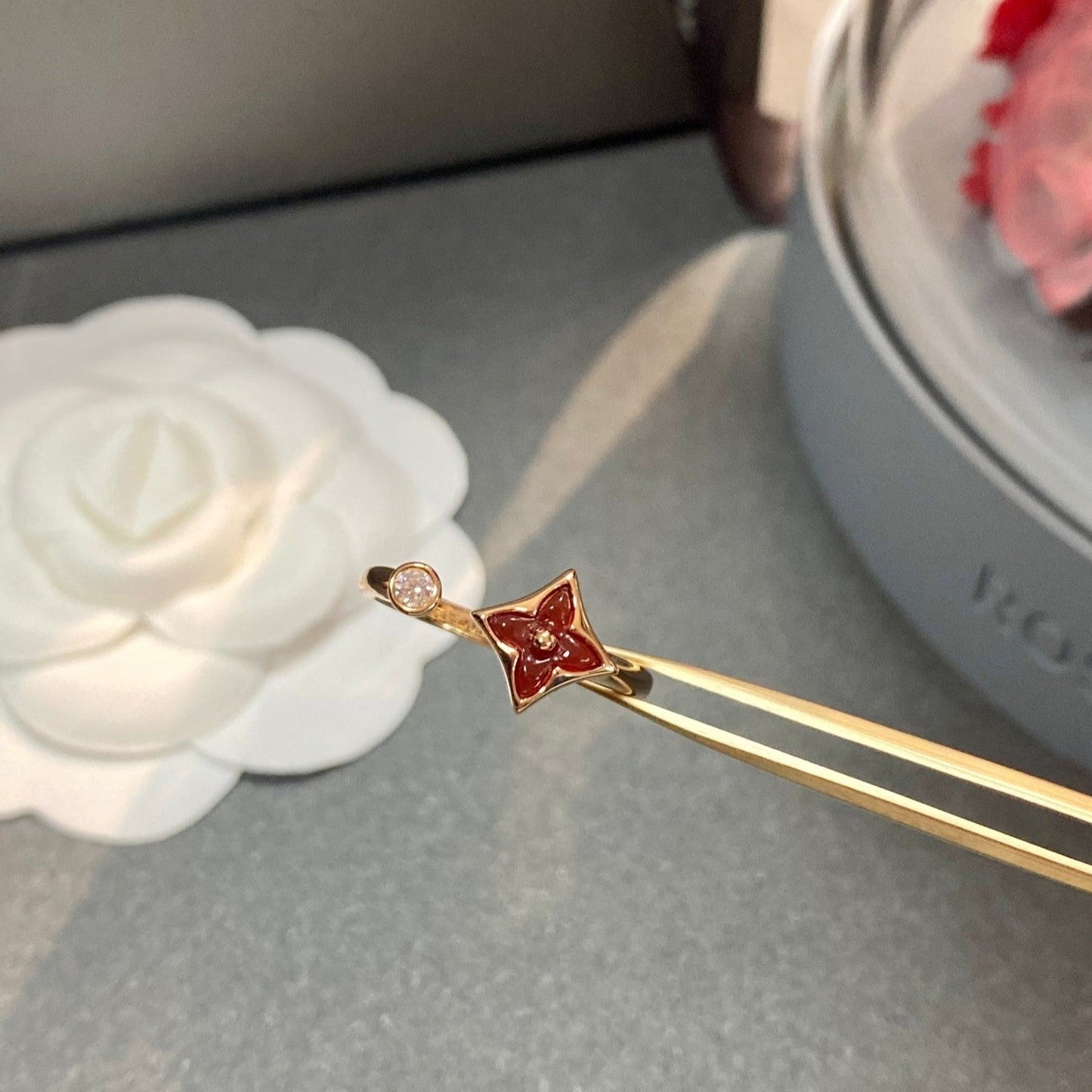 [Elowen Jewels]STAR 1 DIAMOND OPEN RING
