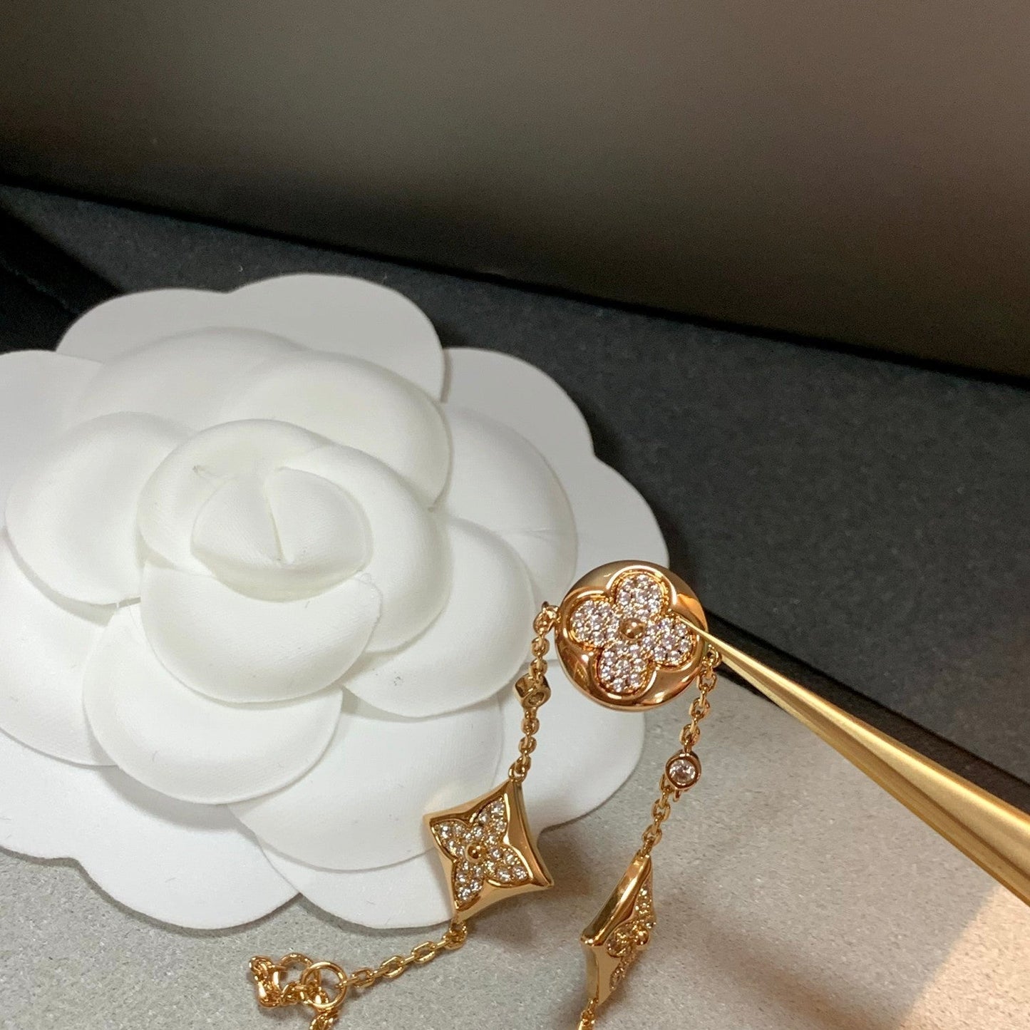 [Elowen Jewels]STAR AND SUN 4 MOTIFS GOLD DIAMONDS BRACELET