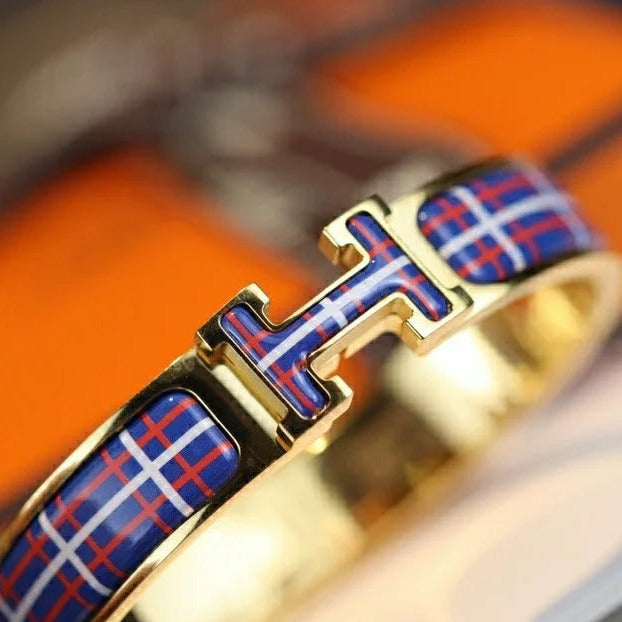 [Elowen Jewels]H TARTAN BRACELET 12MM