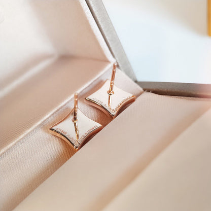 [Elowen Jewels]STAR MOP PINK GOLD EARRINGS