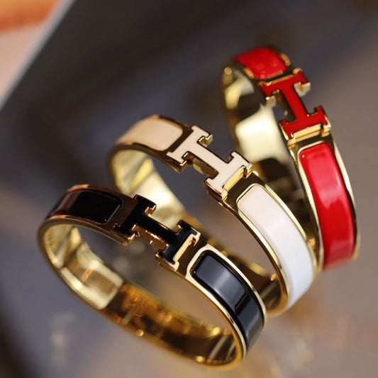 [Elowen Jewels]H BRACELET 12MM GOLD
