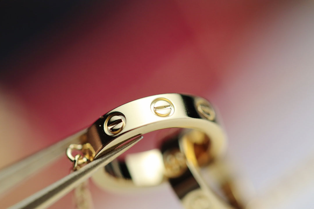 [Elowen Jewels]LOVE NECKLACE DOUBLE RING GOLD