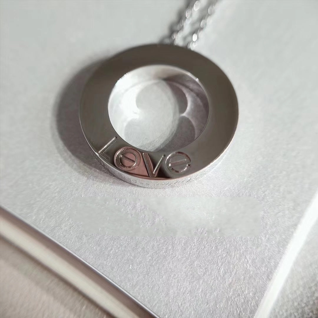 [Elowen Jewels]LOVE NECKLACE ADJUSTABLE SILVER