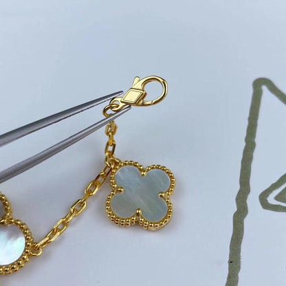 [Elowen Jewels]MAGIC CLOVER MOP GOLD BRACELET 5 MOTIFS