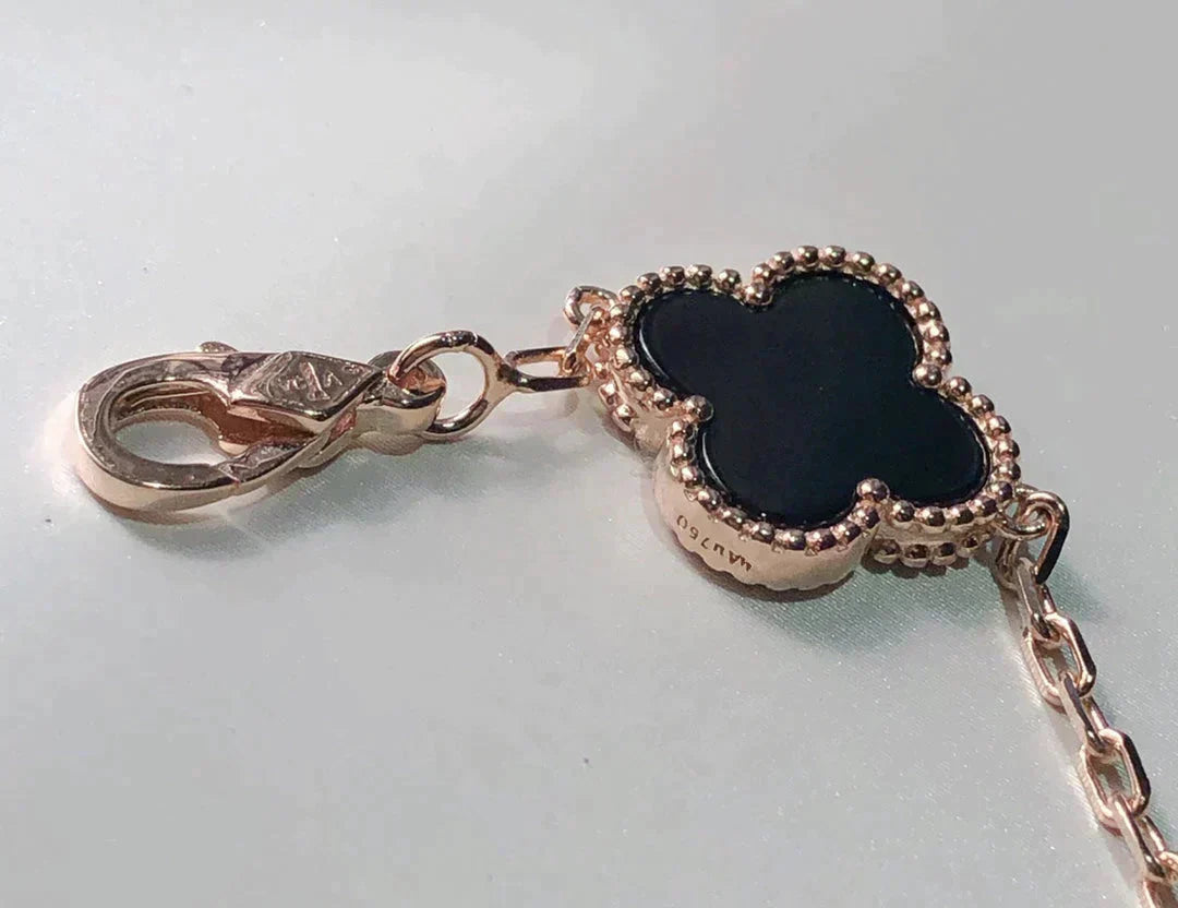 [Elowen Jewels]CLOVER 5 MOTIFS MULTICOLOR BRACELET