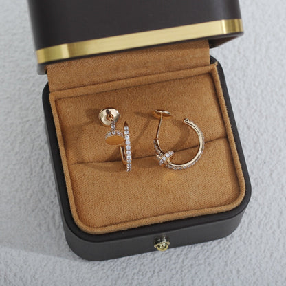 [Elowen Jewels]JUSTE EARRINGS 12.75MM PINK GOLD DIAMOND